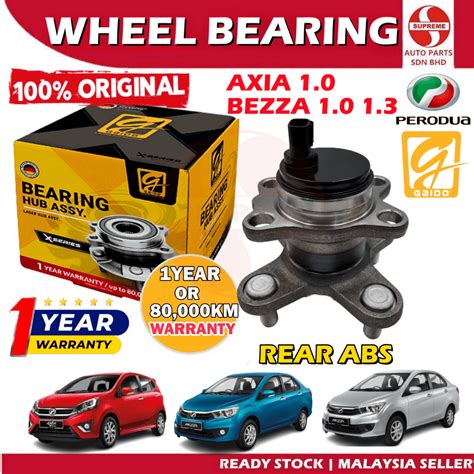 S2u Gaido Front Rear Wheel Bearing Hub Perodua Axia 1 0 Bezza 1 0 1 3