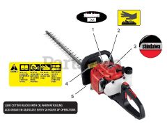 DH 231 Shindaiwa Hedge Trimmer Dual Sided SN T09012001001