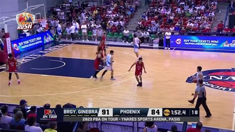 Closing Moments Of Brgy Ginebra Vs Phoenix PBA On Tour June 14