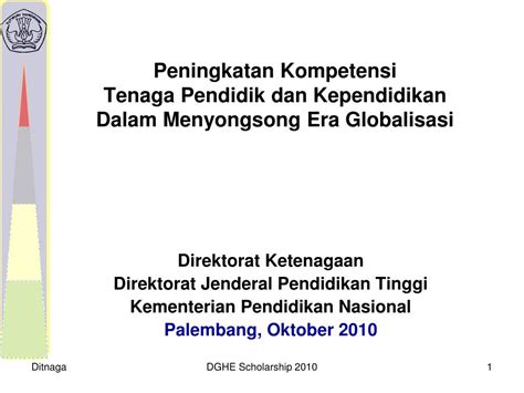 PPT Peningkatan Kompetensi Tenaga Pendidik Dan Kependidikan Dalam