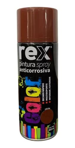 Pintura Aerosol Spray Anticorrosiva Secado R Pido Rex Color Rojo