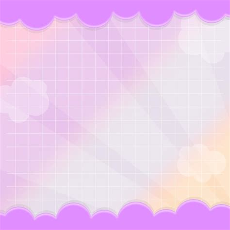 El Fondo Lindo De Corazones Y Nubes Vector Vector Premium