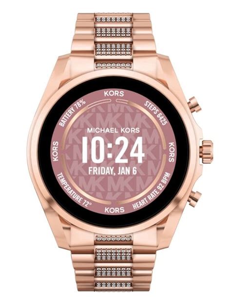 Buy Michael Kors Access Unisex Gen 6 Bradshaw Smartwatch Rose Gold Tone Case With Stainless