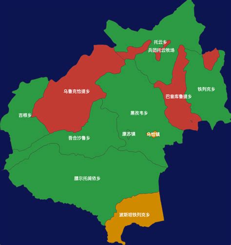 Echarts克孜勒苏柯尔克孜自治州乌恰县geojson地图tooltip自定义html实例 完竣世界