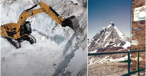 Ruspe Sul Ghiacciaio Tra Cervinia E Zermatt A Oltre 3mila Metri