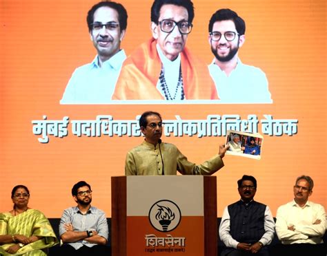 Mumbai Shiv Sena Uddhav Balasaheb Thackeray Chief Uddhav Thackeray Speaks During A Meeting