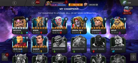 My 6 Star Roster — Marvel Contest Of Champions