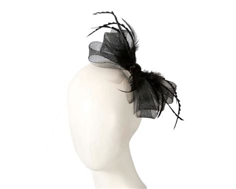 Black bow hair clip Online in Australia | Trish Millinery