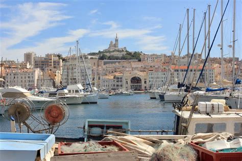 Marseille Old Port - South France Editorial Stock Photo - Image of ...