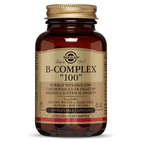 Solgar Vitamin B 100 Complex 50 Vegetable Capsules Pharmacy Panayiotou