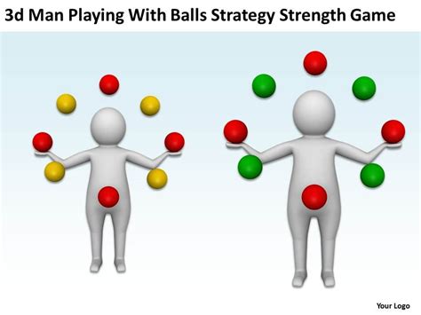 3d Man playing with balls Strategy strength game Ppt Graphics Icons ...