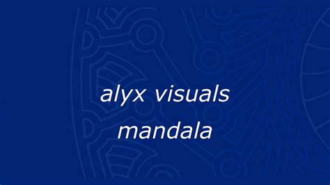 Alyx Visuals Mandala METAVERSE ANIMATION YouTube