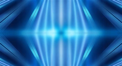 Premium Photo | Abstract dark futuristic background blue neon light rays reflect