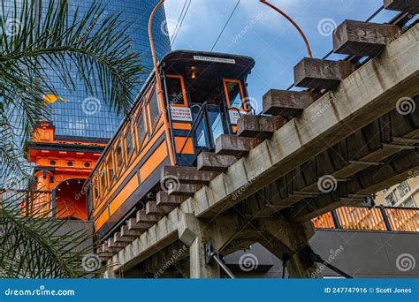 Angels Flight Funicular Railway In Los Angeles Stock Photo Image Of