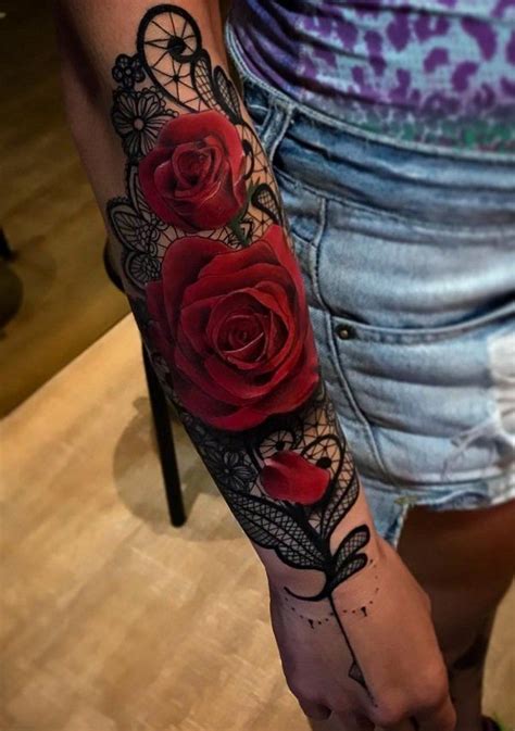 Unveiling 60 Alluring Lace Tattoos For Women Art And Design