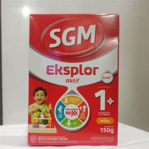 Jual Susu Pertumbuhan Anak Sgm Eksplor Aktif 150 Gram Shopee Indonesia