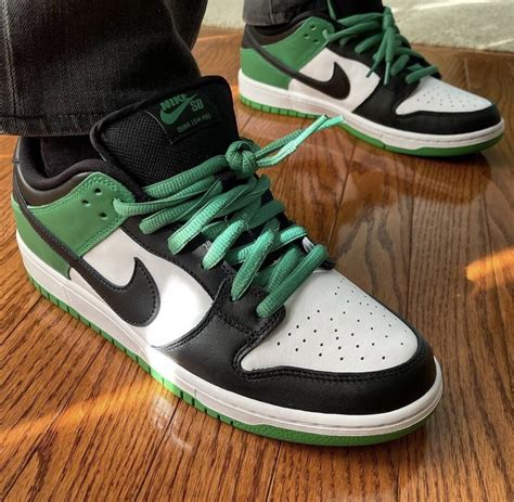 Nike Sb Dunk Low Classic Green Bq6817 302 Release Date Sbd