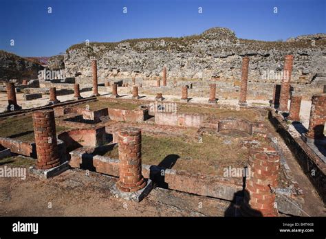 Conimbriga Roman Ruins Coimbra Beira Litoral Portugal Stock Photo