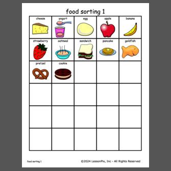 food sorting