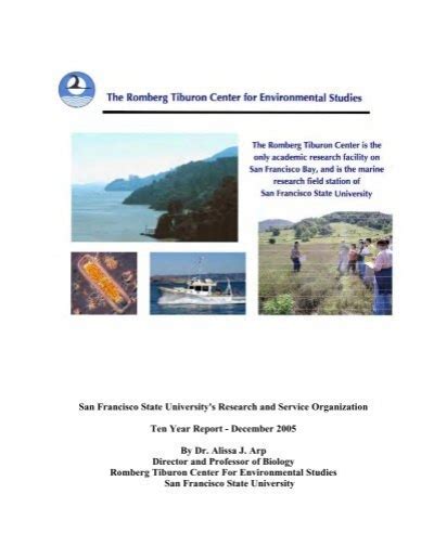 RTC Ten Year Report December 2005 Romberg Tiburon Center