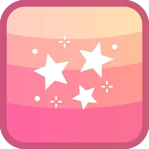 Star Glyph Squre Colored Icon Vector Art At Vecteezy