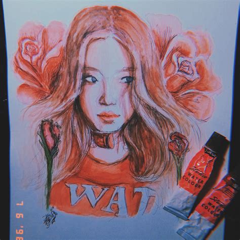 RosÉ Blackpink Fanart By Maria The Koi