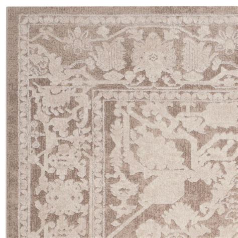 Safavieh Reflection Beige Cream Ft X Ft Border Floral Area Rug