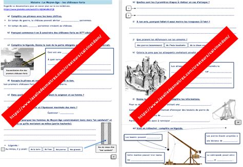 Questionnaire vidéo C est pas sorcier Moyen âge Les châteaux