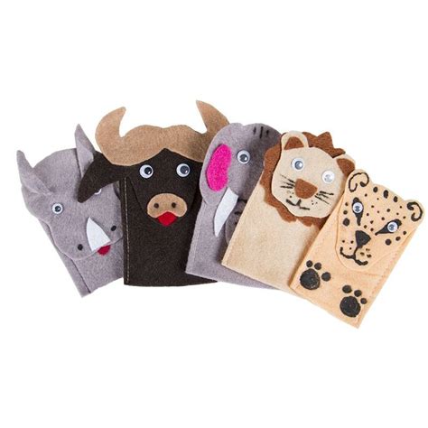 Finger Puppets - Wild Animals (5pc)