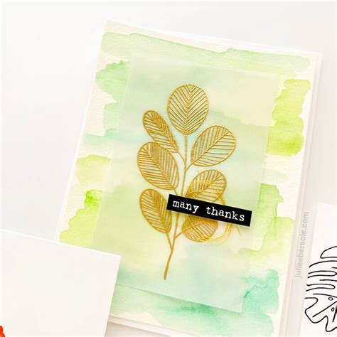 Handmade Card Ideas With Botanical Stamps