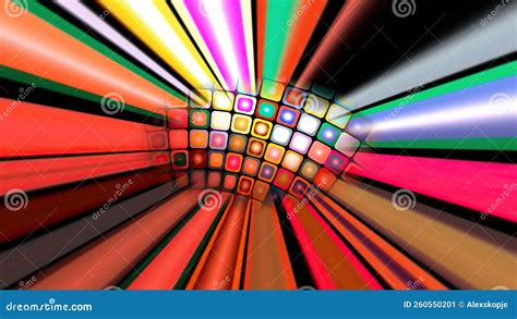 Colorful Pixels On Rotating Sphere Stock Illustration Illustration Of