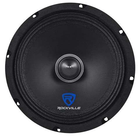 Rockville Rxm88 8 250w 8 Ohm Mid Bass Driver Car Audio Speaker Kevlar Cone