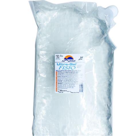 Gel Condutor para Fisioterapia Bag 5KG Ultra Gel Fisio Cód