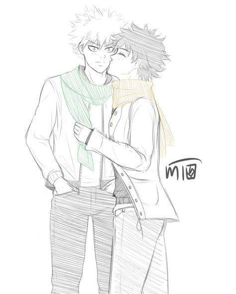 Bakudeku Sketch By Mewtalina On Deviantart