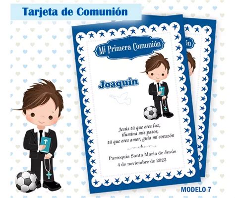 Comuni N Varon Tarjeta Estampita Imprimir Personalizadas M