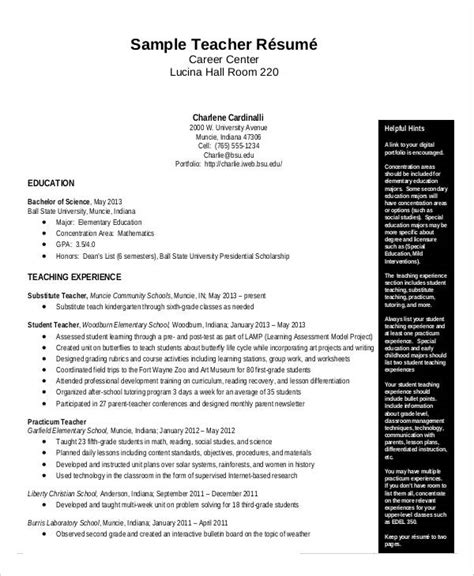 Teacher Resume Examples 2024 Pdf Amara Bethena