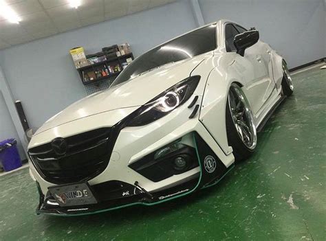 竞技风格， Mazda3 切割系爆龟宽体套件！