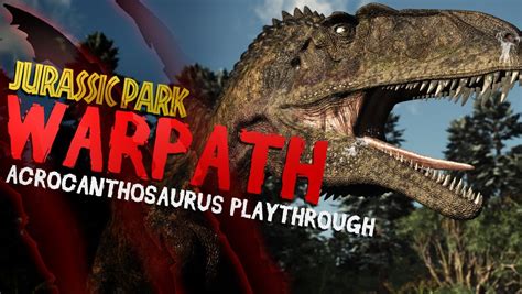 Jurassic Park Warpath Acrocanthosaurus Arcade Playthrough Youtube