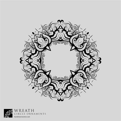 Circle Ornament Vector At Vectorified Collection Of Circle