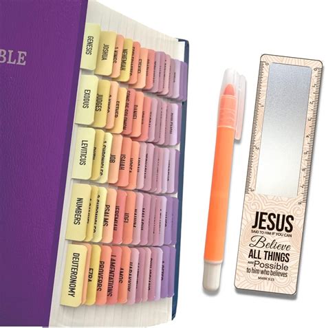 Buy Bible Tabs for Women, Sunset 84 Tabs Laminated Bible Tabs Large ...