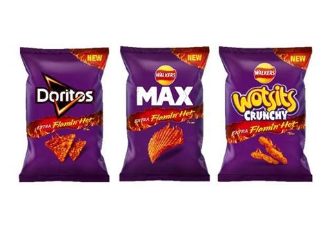 Extra Flamin Hot Flavour Added To Doritos Walkers Max And Wotsits