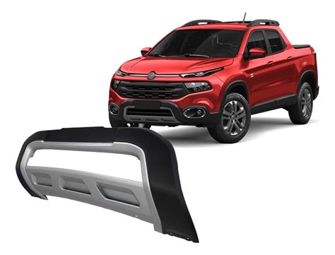 Overbumper Para Parachoque Prata Fiat Toro Ultra