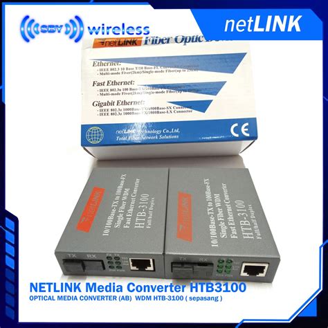 Jual Netlink Media Converter Htb3100 Optical Media Converter A B Wdm