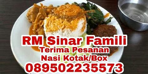 Daftar Harga Menu Delivery Nasi Padang RM Sinar Famili Masakan Padang