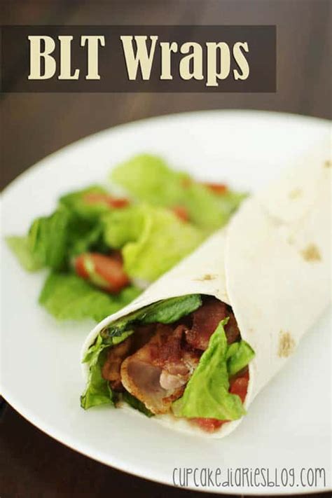 BLT Wraps - Cupcake Diaries