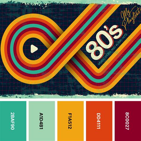 31 Retro Color Palettes For Throwback Designs Color Meanings