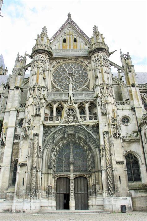 Cath Drale De Senlis France Photo Stock Image Du Gothique