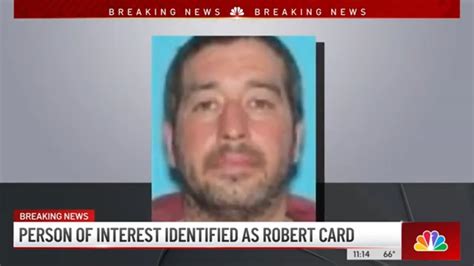 Robert Card At Large And On The Run After Mass Shooting In Lewiston