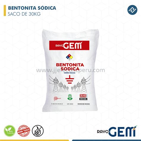 BENTONITA SÓDICA 30KG 66 LB RAYO GEM