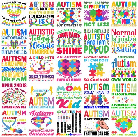 Autism Svg Bundle Autism Awareness Svg Svg Files For Cricut Etsy